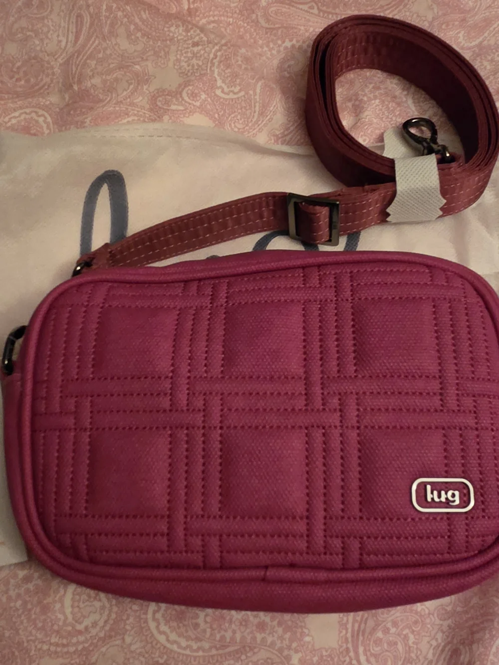 Lug Quilted Crossbody Bag - Orchid